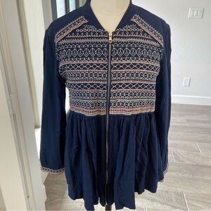 Octavia small embroidered swing jacket! Bohemian!